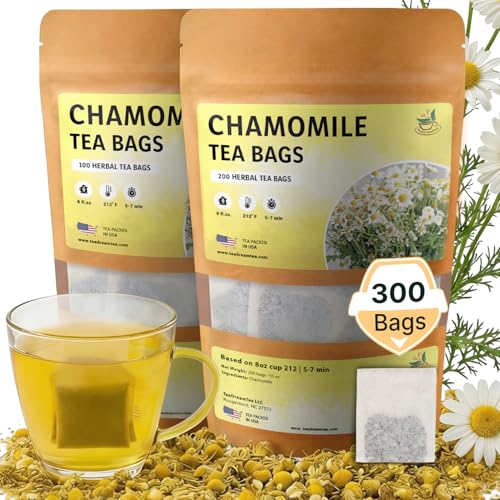 TeaDeam Tea Chamomile Tea Bags | Caffeine-Free & Sleep Time Tea | Chamomile Flow