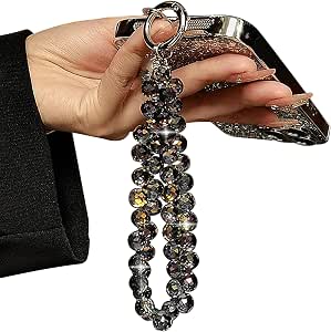 TENOC Beaded Phone Wrist Strap, Cellphone Lanyard Chain, Sparkling Wristlet Bracelet for...
