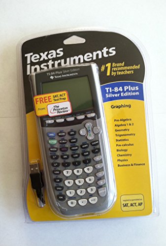 Texas Instruments TI-84 Plus Silver Edition Graphing Calculator - Handles Calculus and...