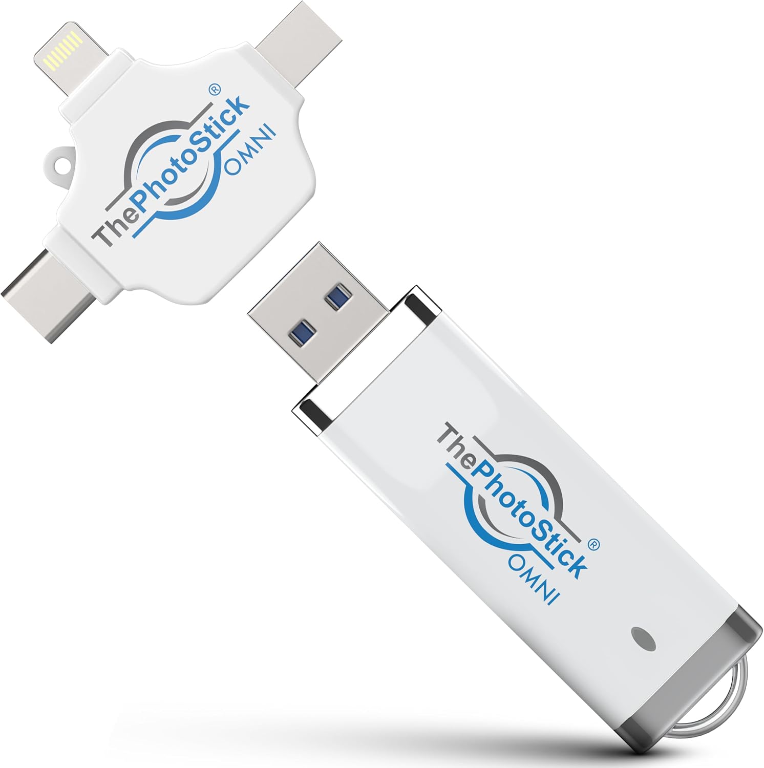 ThePhotoStick® Omni 32GB USB Flash Drive & Memory Stick – Automatic Photo & Video Backup...