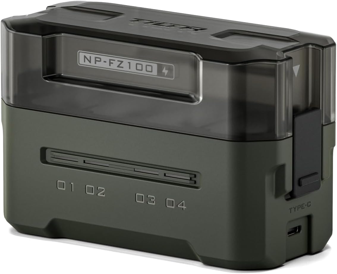 Tilta NP-FZ100 Portable Charging Station | Works with FX3, FX30, FX2, ZV-E1, FX30B, A7S III...