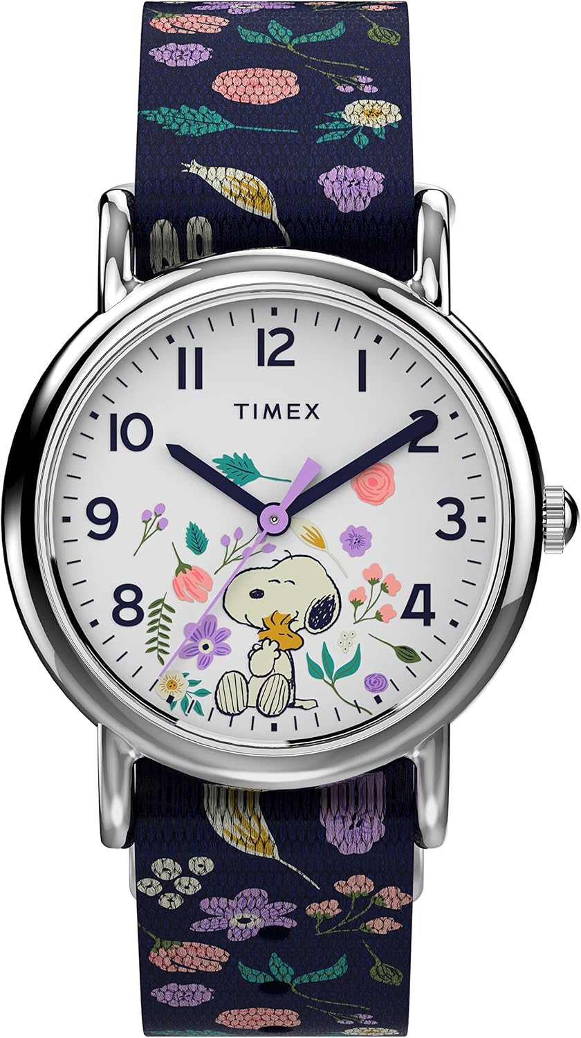 Timex Womens Watch Peanuts Weekender Casual Ladies Wristwatch - Featuring Snoopy and...