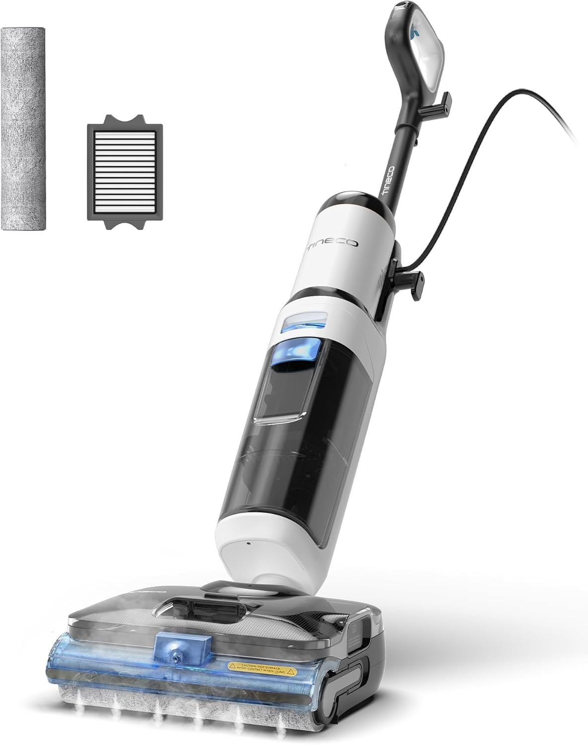Tineco Corded 3-in-1 Wet Dry Vacuum Mop with Steam Function, FLOOR ONE S6 Stretch Steam...