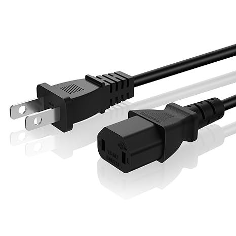 TNP 2 Prong AC Power Cable Cord for Xbox 360 E/Slim/Pro Compatible with PS4 Pro, Xbox One...