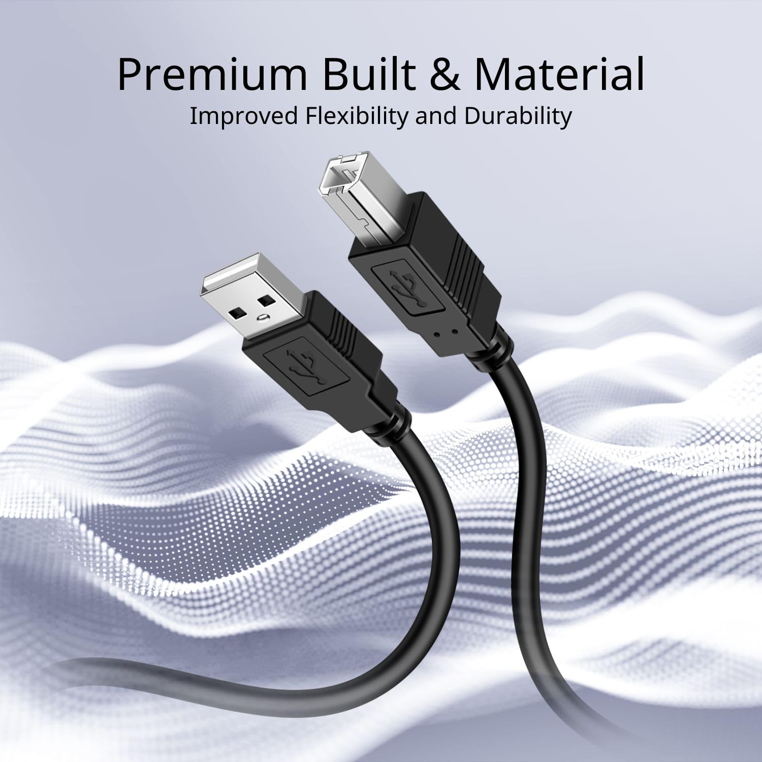 TNP USB A to USB B Audio MIDI Cable Male to Male - MIDI to USB Cable 2.0 Type for Computer... image