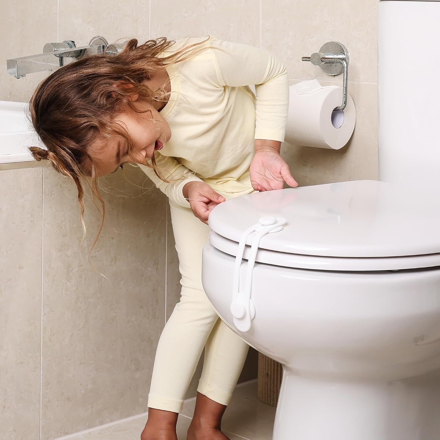 Toilet Locks Baby Proof (2 Pack) – Universal Child Proof Toilet Seat Lock Fits All...