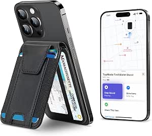 TopMade for Magsafe Wallet, Works with Apple Find My, Strongest Magnetic Wallet for iPhone...
