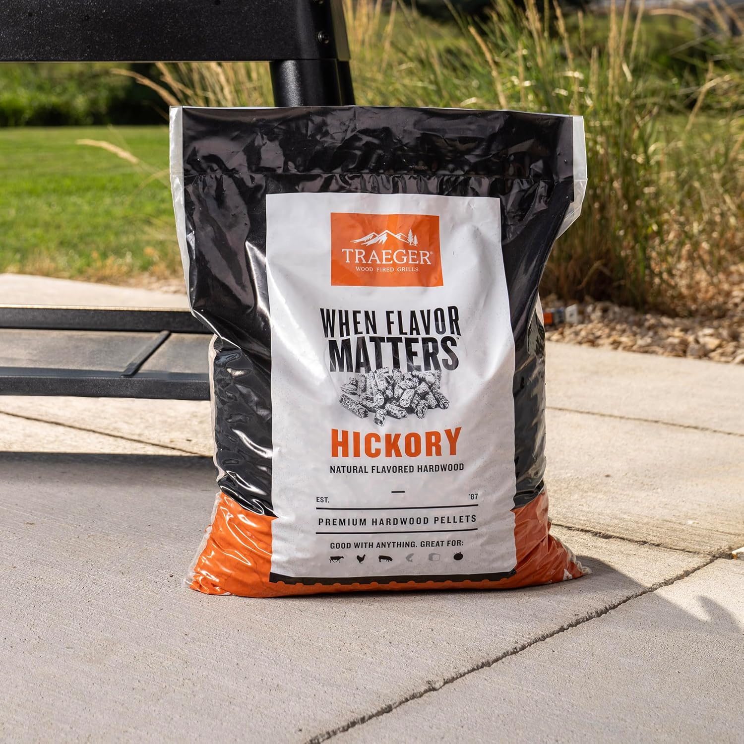 Traeger Grills Hickory 100% All-Natural Wood Pellets for Smokers and Pellet Grills, BBQ... image