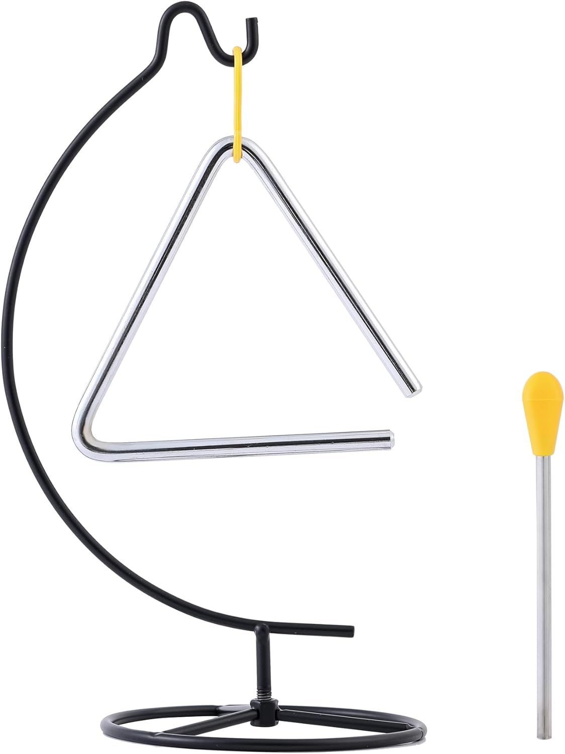 Triangle Percussion Instrument With Striker, Hand Bell Chime for Classroom, Dinner Outdoor...