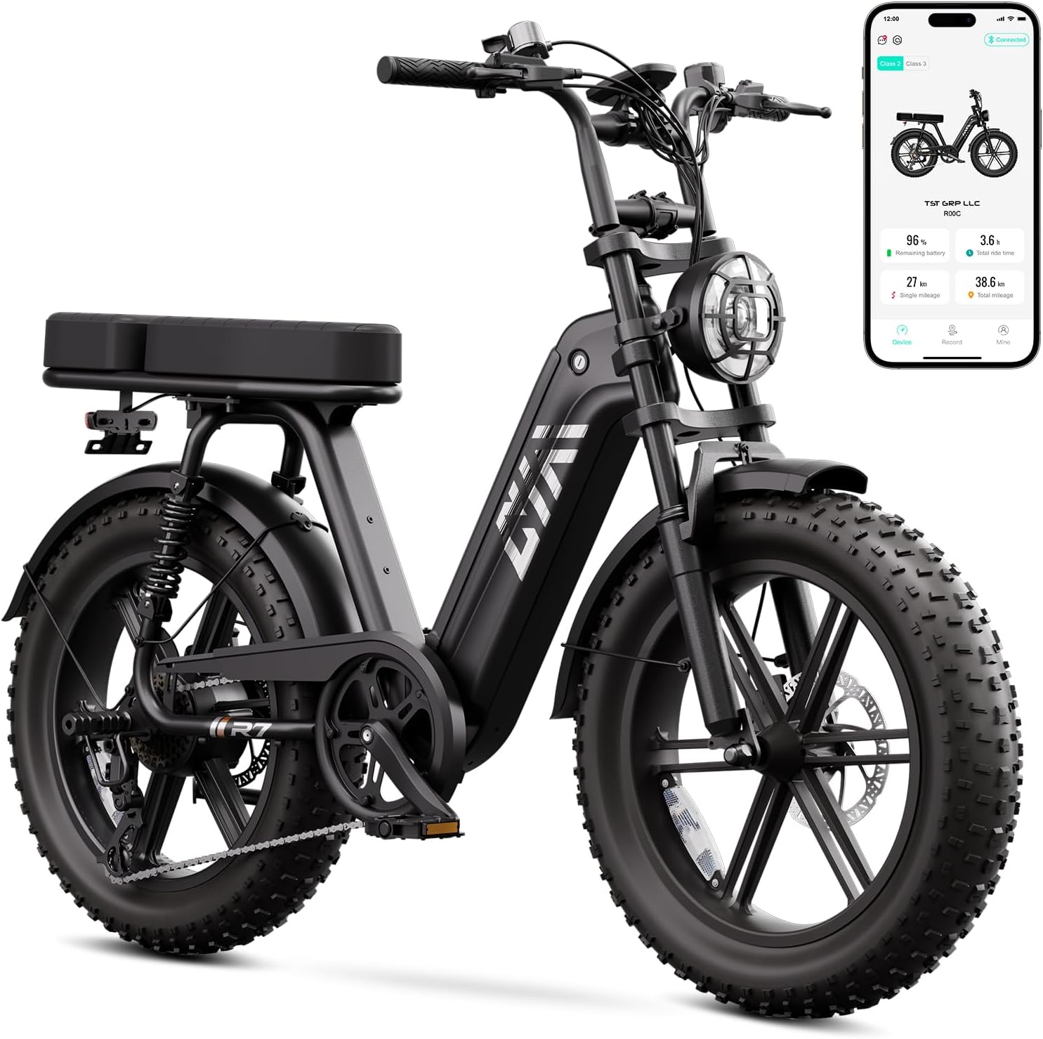 TST Electric Bike for Adults, 1500W Peak Motor 60 Miles Fat Tire Ebike with 48V 15Ah...