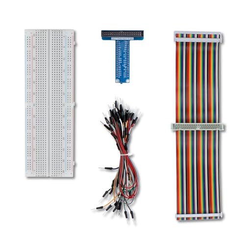 UCTRONICS GPIO Breakout Kit for Raspberry Pi Pico- Assembled Pi T- Type Breakout + 830 Tie...