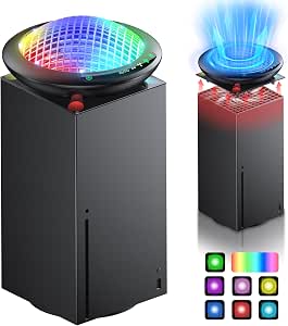 UFO Cooling Fan for Xbox Series X with 11 RGB Lights, Auto Cooling System Fan Speed...