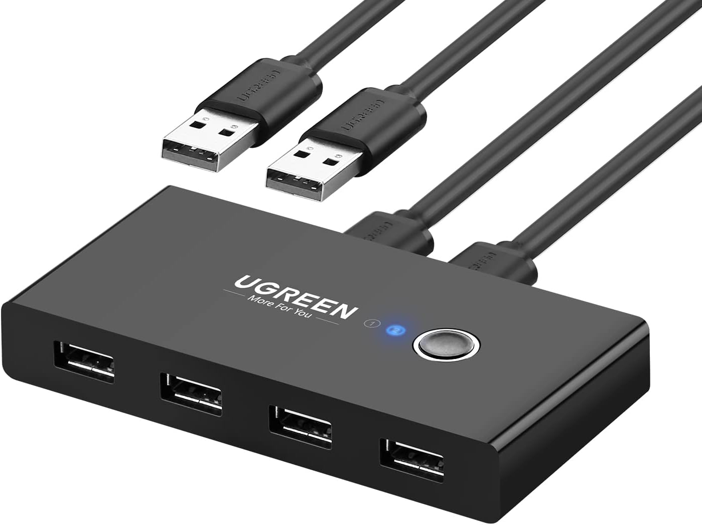 UGREEN USB Switch Selector 2 Computers Sharing 4 USB Devices USB 2.0 Peripheral Switcher Box...