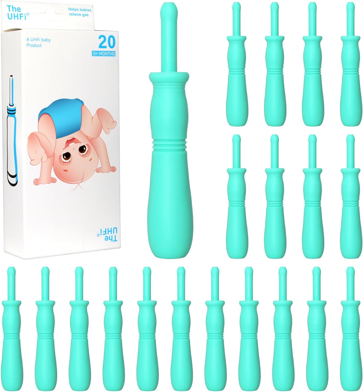 uhfi Gas and Colic Reliever for Babies, 20 Count Natural Solution Effective Instant...