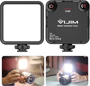 ULANZI VL-81 3000mAh Bi-Color LED Video Light w Softbox - 3200K-5600K+CRI95 Rechargeable...