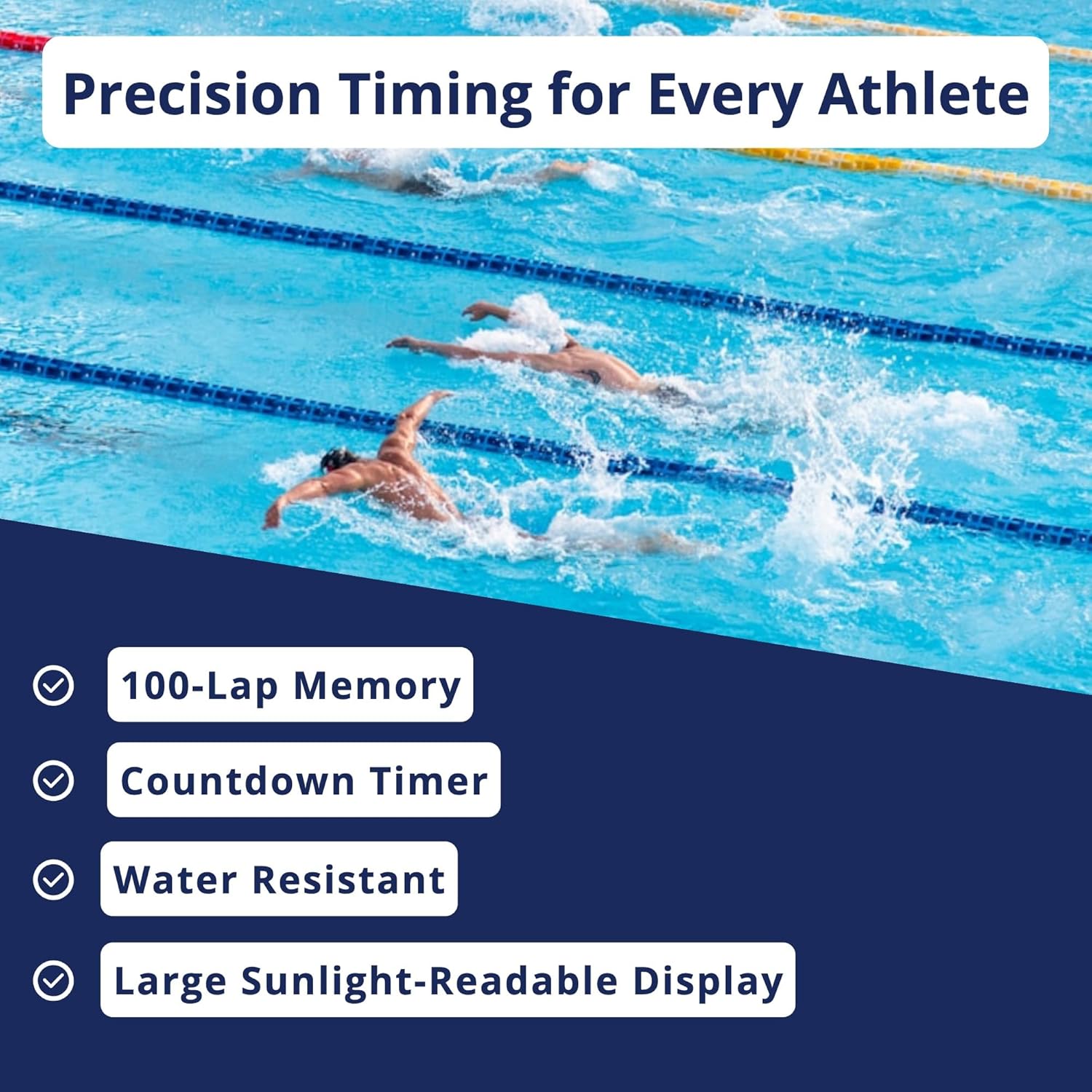 Ultrak 100 Lap Memory Timer, Yellow image