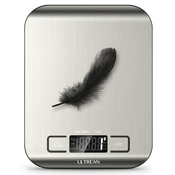 Ultrean Food Scale, Digital Kitchen Scale with LCD Display, Weight Grams and Ounces for...