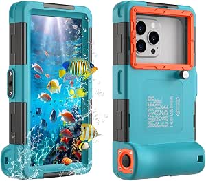 Underwater Phone Case for Snorkeling, [50ft/15M] Professional Scuba Diving Waterproof Phone...