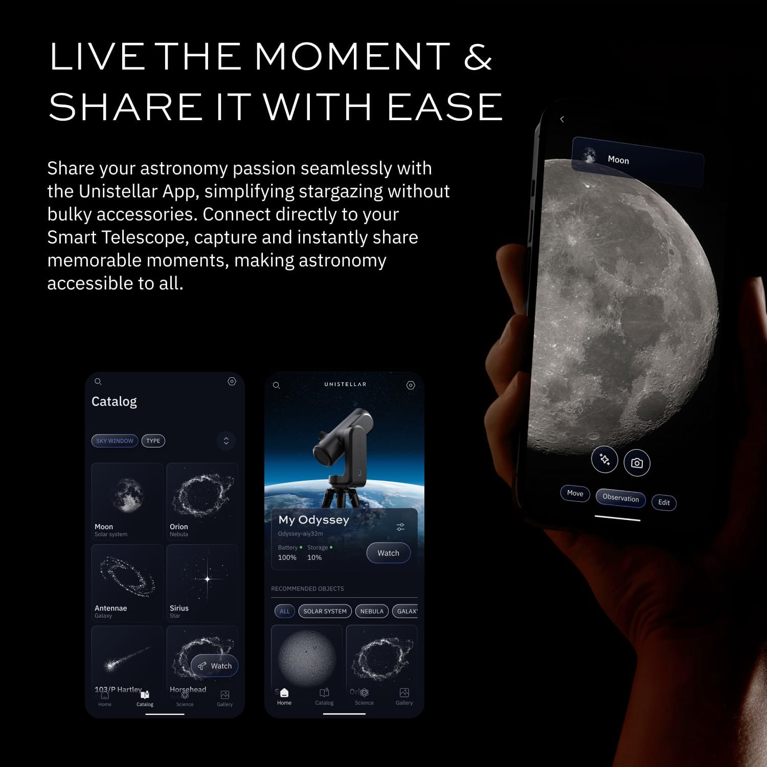 UNISTELLAR Bundle: Odyssey PRO Smart Telescope + Official Backpack (2 Items) image