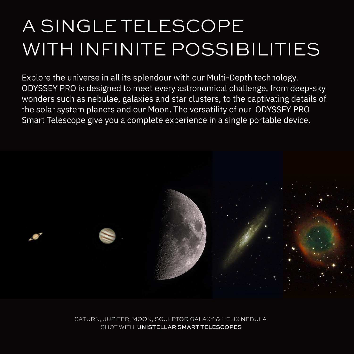 UNISTELLAR Bundle: Odyssey PRO Smart Telescope + Official Backpack (2 Items) image