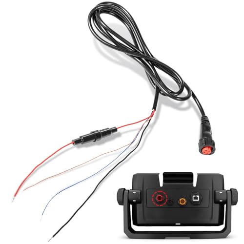 [Upgraded Version] 010-12445-00 Power/Data Cable Threaded 4-Pin Fits for Garmin echoMAP...