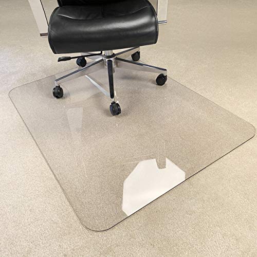 [Upgraded Version] Crystal Clear 1/5" Thick 47" x 35" Heavy Duty Hard Chair Mat, Can be Used... image