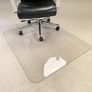 [Upgraded Version] Crystal Clear 1/5" Thick 47" x 35" Heavy Duty Hard Chair Mat, Can be Used...