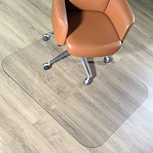 [Upgraded Version] Crystal Clear 1/5" Thick 47" x 35" Heavy Duty Hard Chair Mat, Can be Used... image