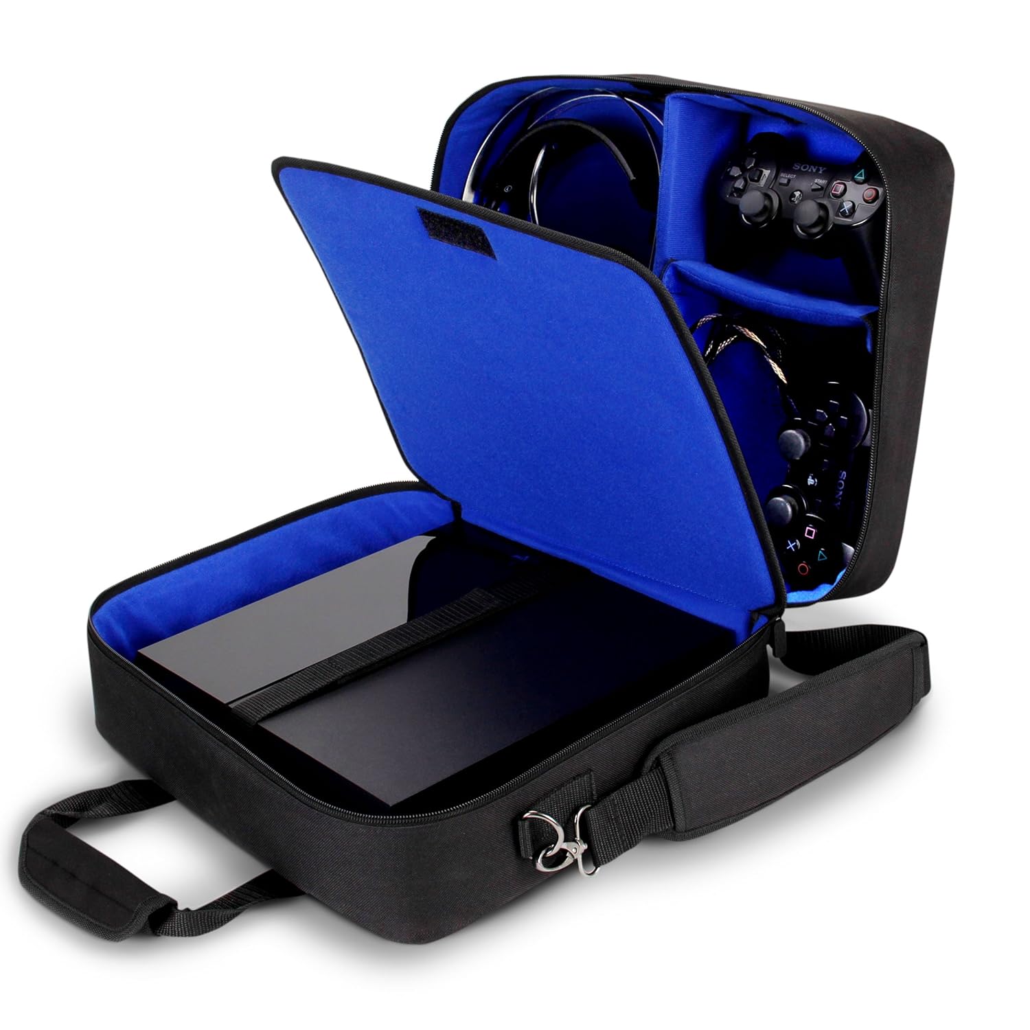 USA Gear PS4 Travel Case - Travel Bag Compatible with Playstation 4 Slim, Playstation Pro... image