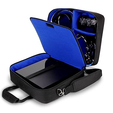 USA Gear PS4 Travel Case - Travel Bag Compatible with Playstation 4 Slim, Playstation Pro... image