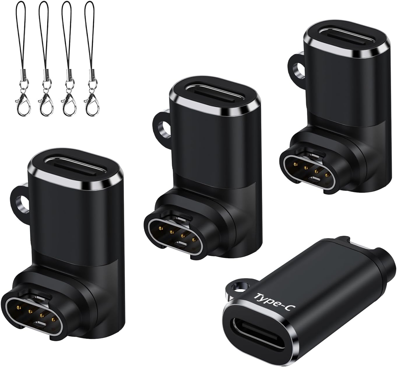 USB-C Charger Cable Adapter for Garmin Smartwatch 4Pack,Type C Garmin Charging Data Cord for...
