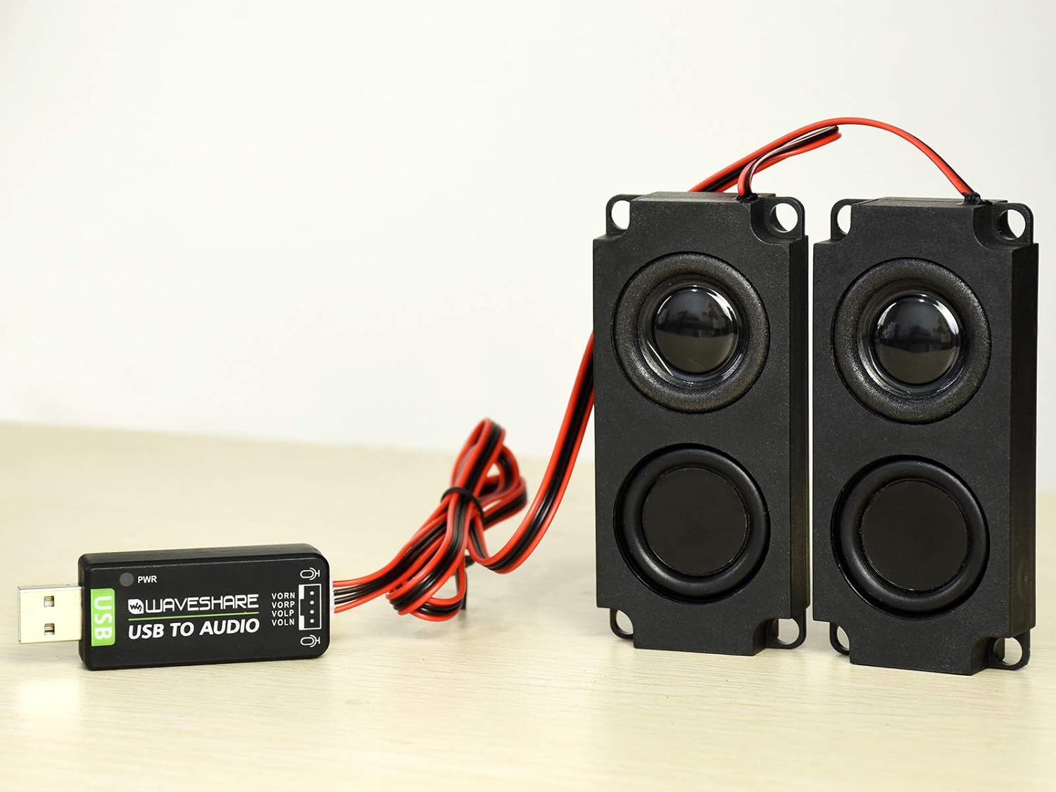 USB Sound Card with 8Ω 5W Speaker for Raspberry Pi/Jetson Nano, USB to Audio Adapter...