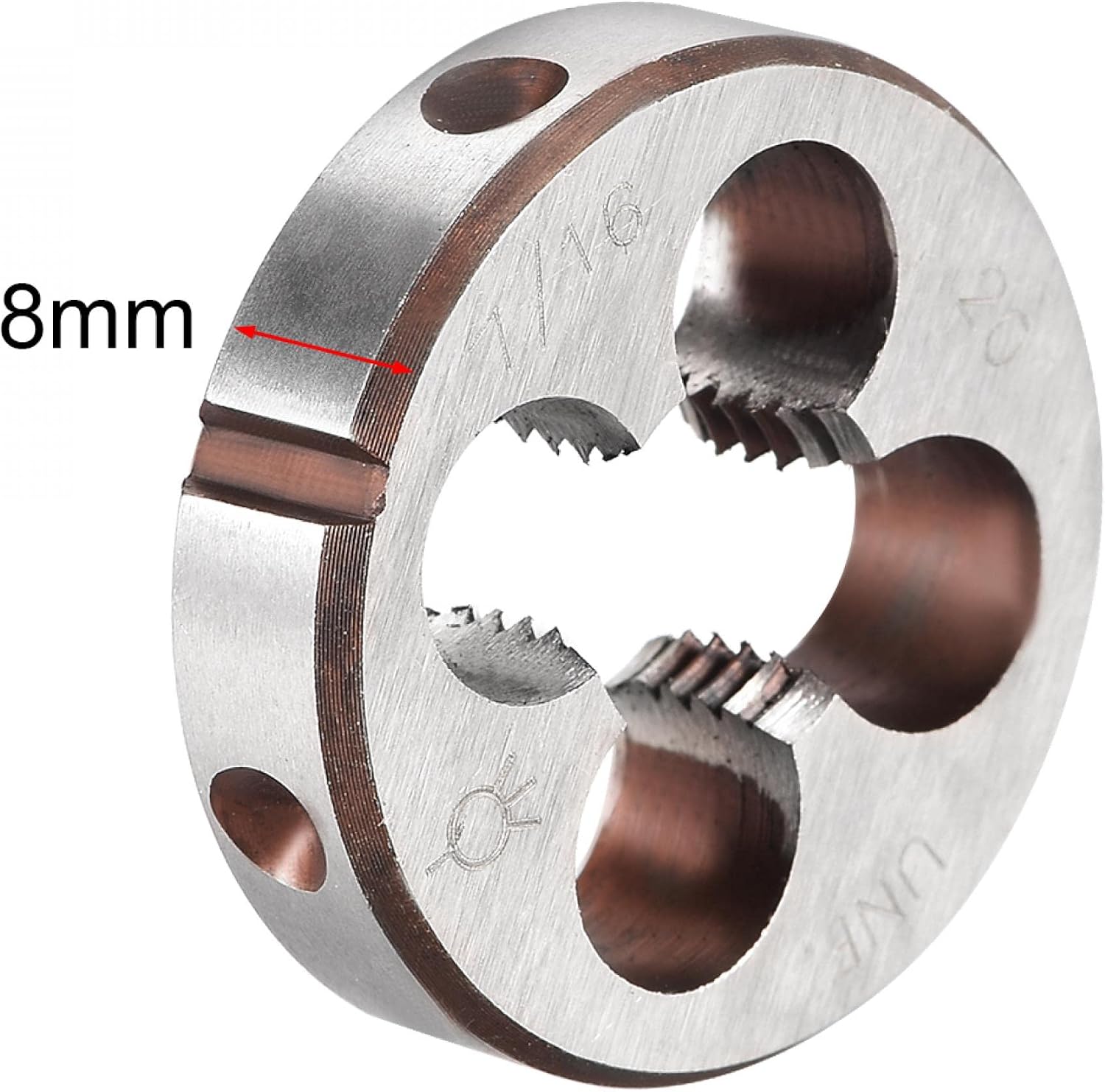 uxcell 7/16-20 UNF Round Die, Machine Thread Right Hand Threading Die, Alloy Tool Steel...