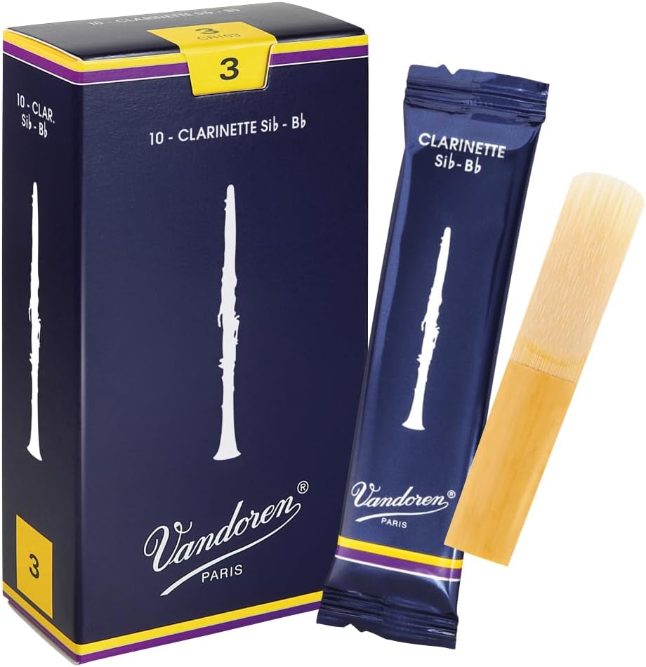 Vandoren CR103 Bb Clarinet Traditional Reeds Strength 3; Box of 10 image