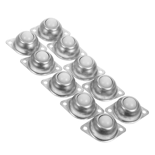 Veemoon 10pcs Ball Bearing Casters Spacing Galvanized Roller Transfer Unit Resistant Casters...