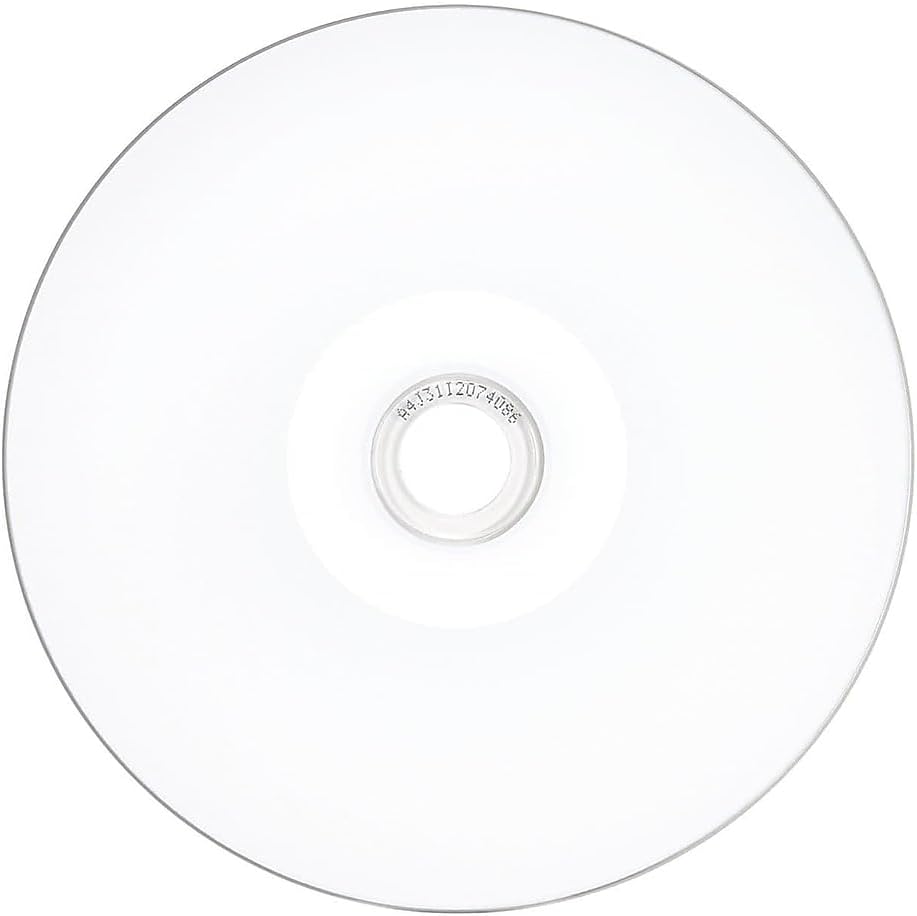 Verbatim CD-R 700MB 52X White Inkjet Hub Printable Recordable Media Disc - 100pk Spindle image