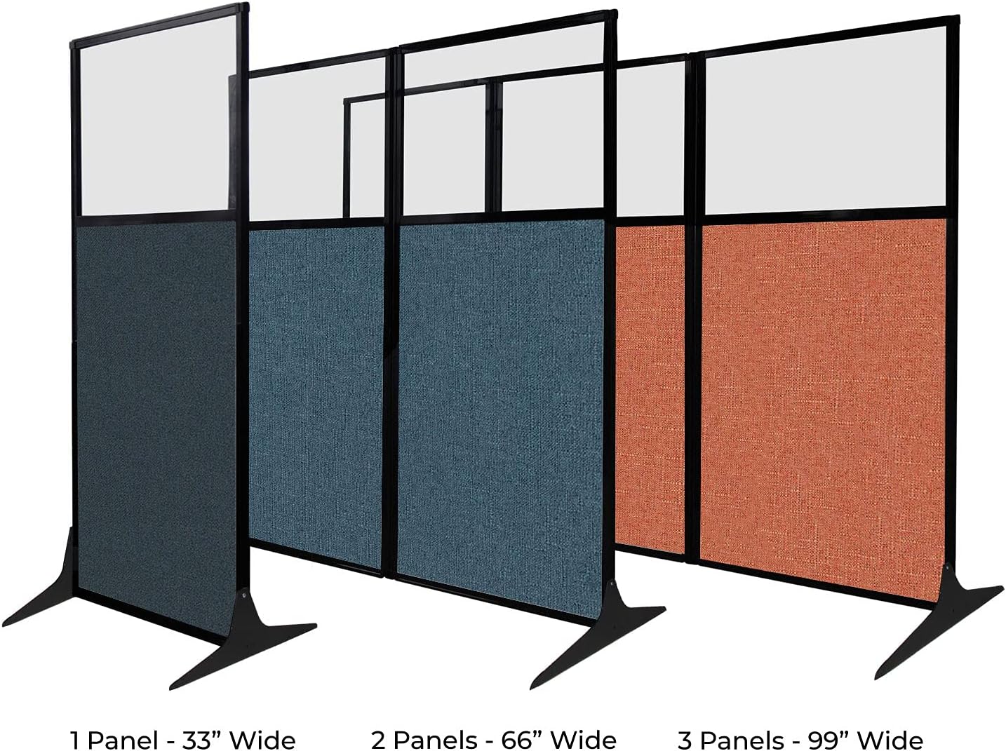 Versare Workstation Partition | Portable Wall Divider | Modern Office Cubicle | Free...