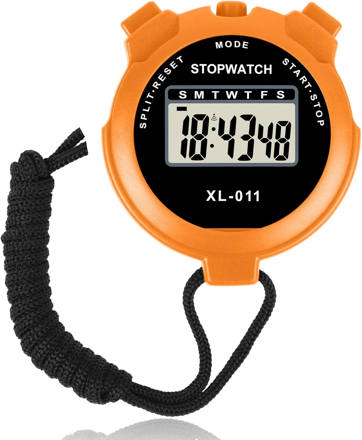 Vicloon Digital Simple Stopwatch - Large Display, Single Lap Split, 12/24 Hour Clock Alarm...