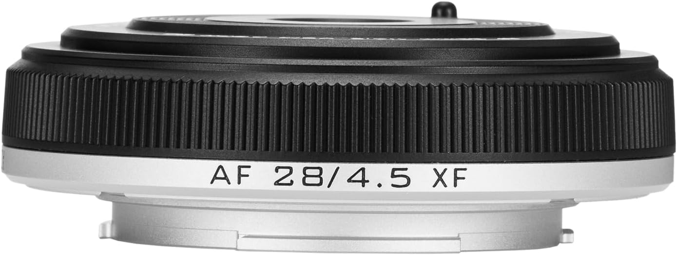 VILTROX 28mm f4.5 Pancake Lens Fuji x, AF 28mm f4.5 X Mount Lens for Fujifilm, Fixed... image