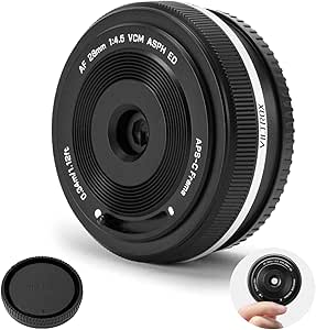 VILTROX 28mm F4.5 XF Pancake APS-C for Fuji XF, Auto Focus Wide Angle Prime Lens for...