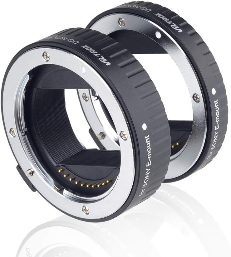VILTROX DG-NEX Auto Focus AF Macro Extension Tube Ring Set 10mm,16mm Metal Mount Tube...