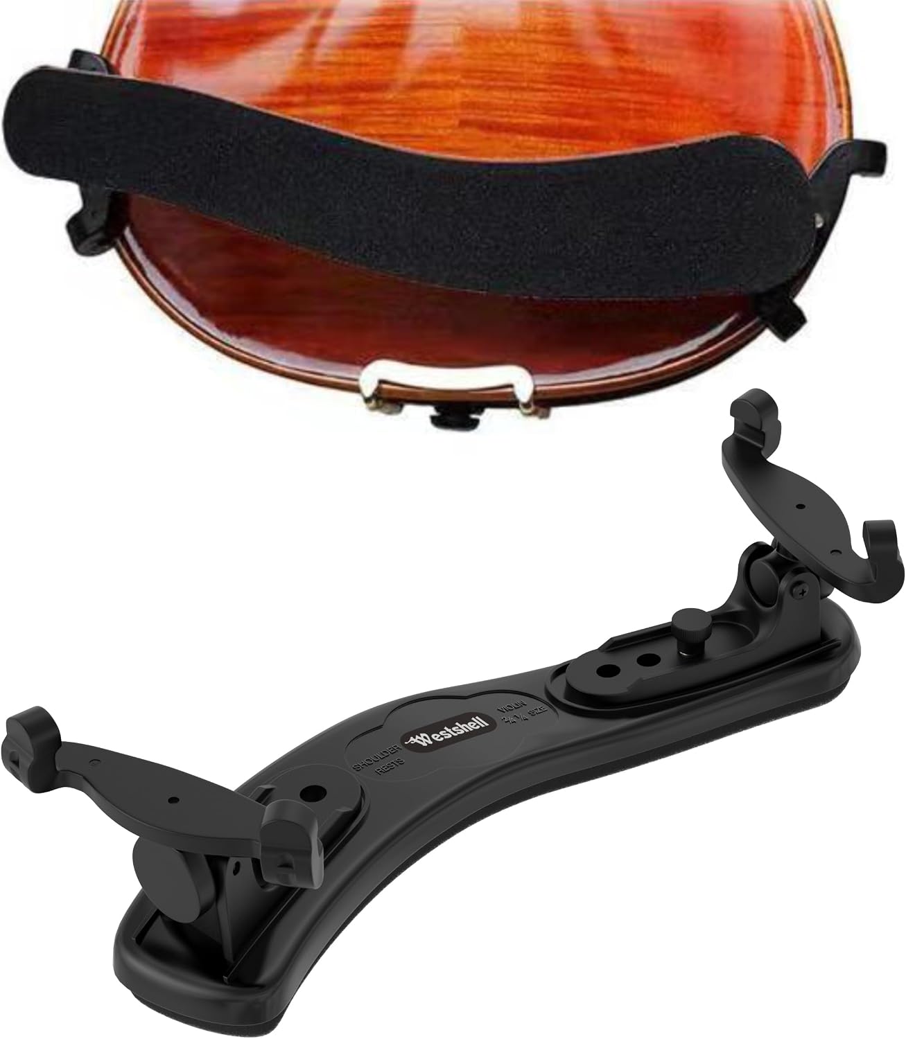 Violin Shoulder Rest, Foam Shoulder Rest for 1/2-1/4 size, Collapsible and Height Adjustable...