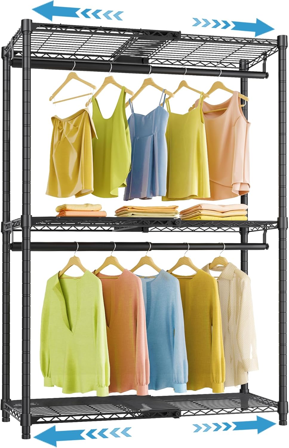 VIPEK X1 Expandable Clothes Rack Heavy Duty Adjustable from 2' to 3'5" with Adjustable...