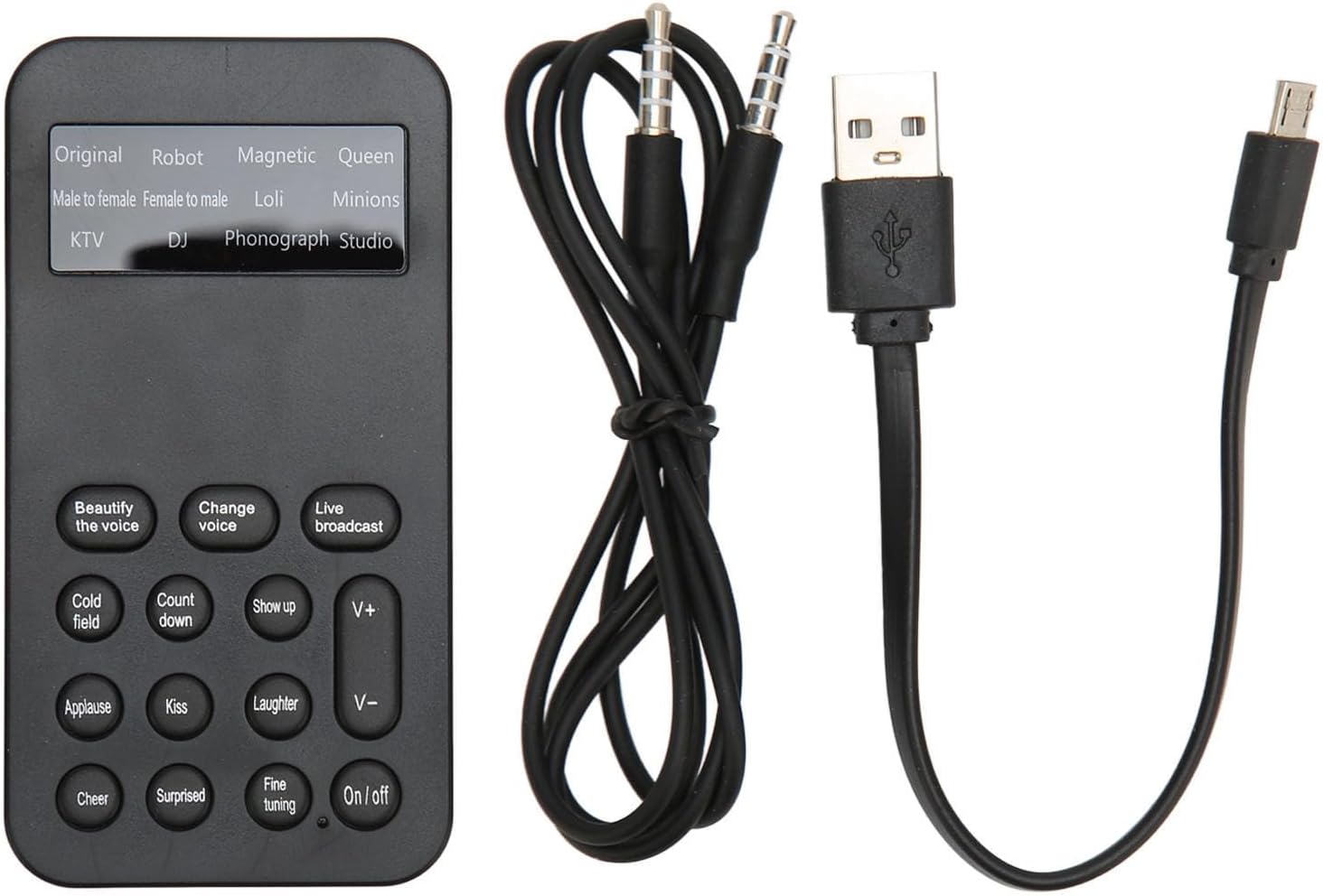 Voice Changer, Handheld Voice Changer Device 8 Sound Effects Machine for Phone Calling Gaming