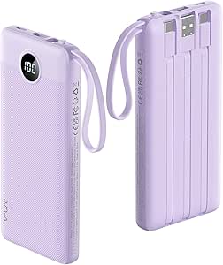 VRURC Portable Charger Power Bank, USB C Battery Pack 10000mAh, Flight-Safe Travel...
