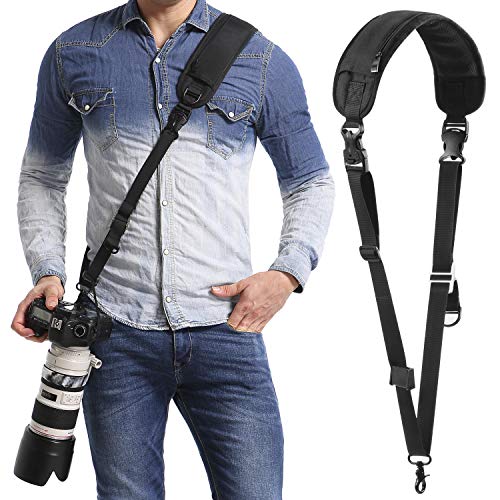 Waka Rapid Camera Neck Strap with Quick Release and Safety Tether, Adjustable Shoulder Sling...