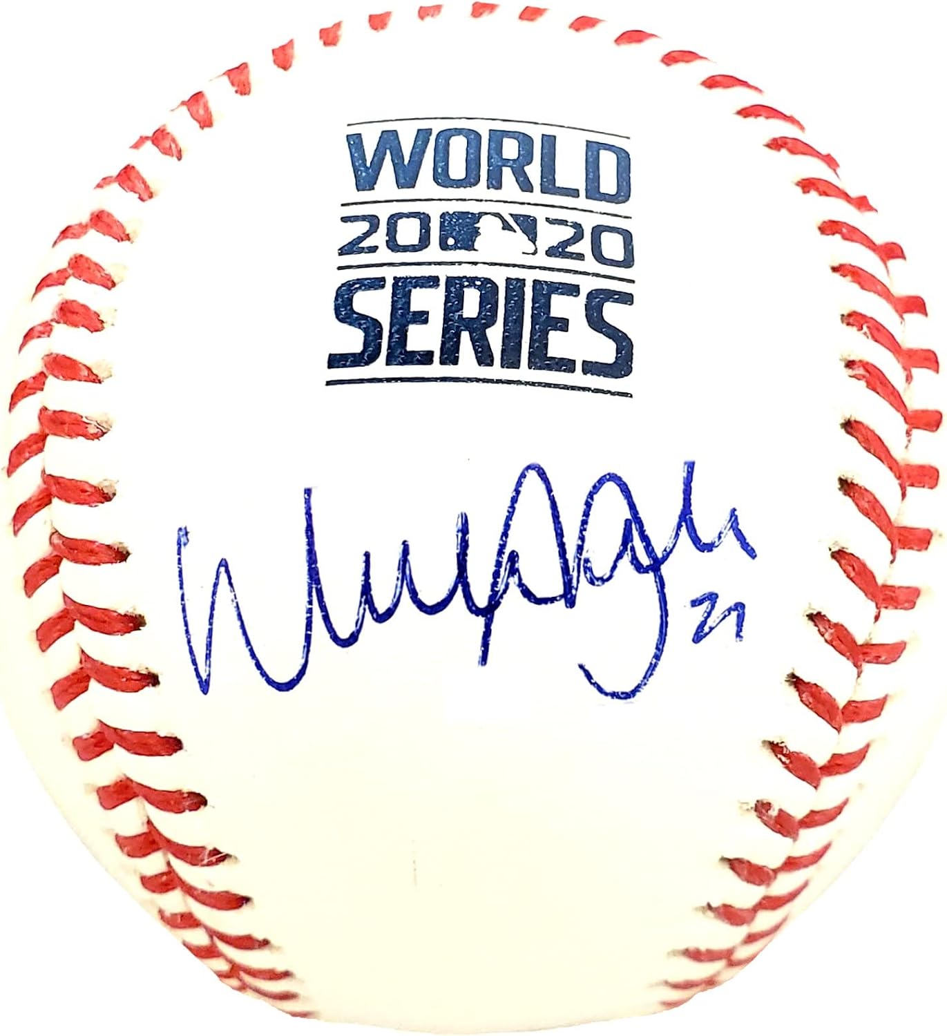 Walker Buehler Signed Autographed 2020 World Series Baseball Dodgers BAS Witness