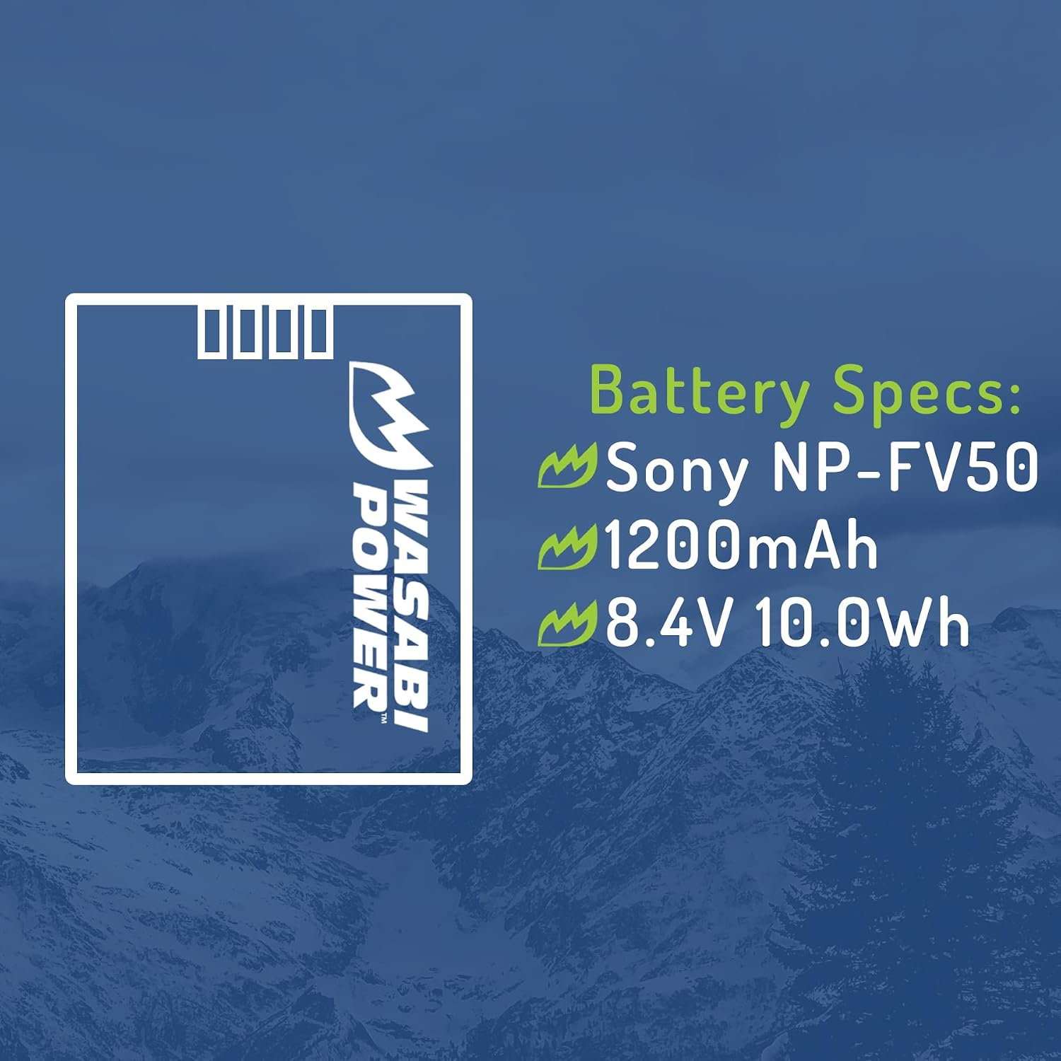 Wasabi Power Battery (2-Pack) and Charger for Sony NP-FV30, NP-FV40, NP-FV50 and Sony...