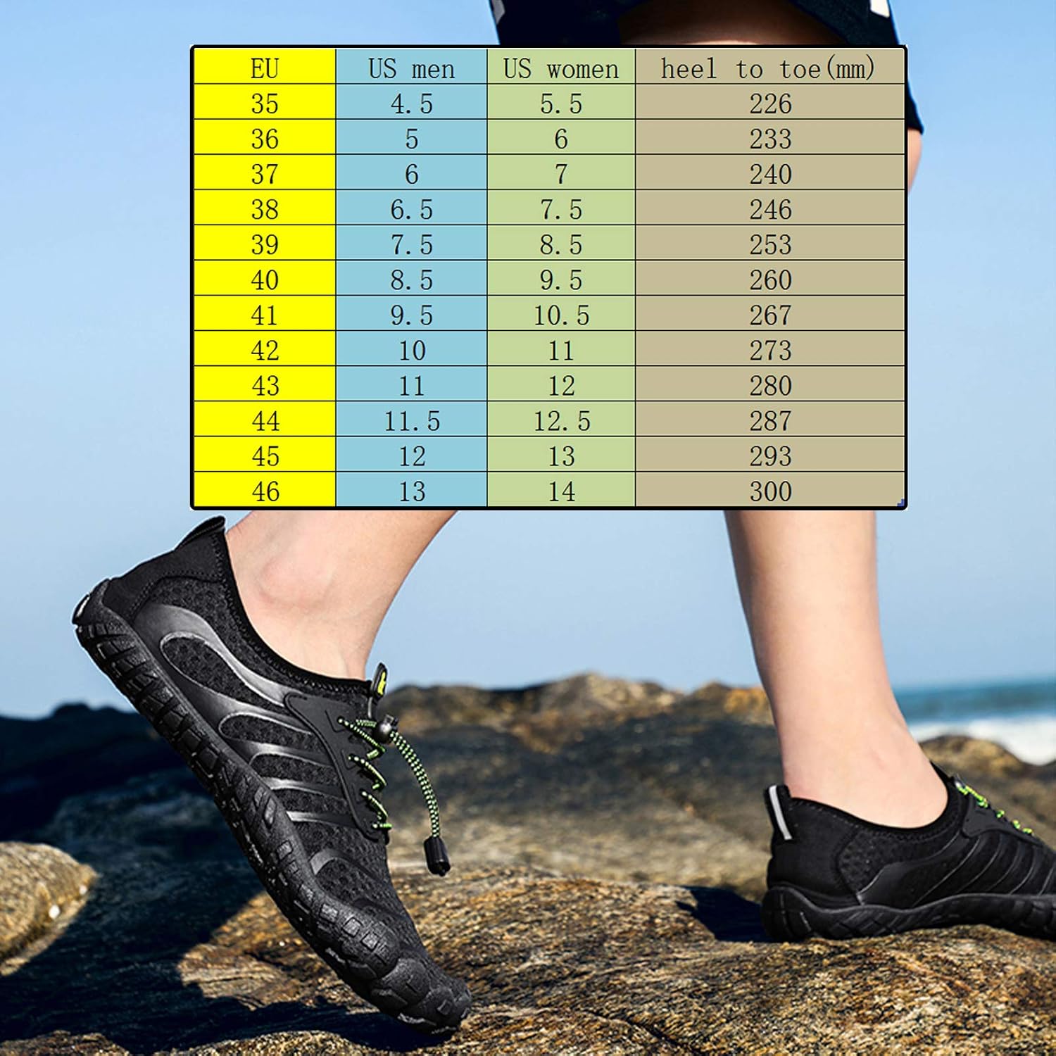 Water Shoes Mens Women Barefoot Shoes Quick Dry Aqua Outdoor Sports for Swim Pool Beach Surf... image