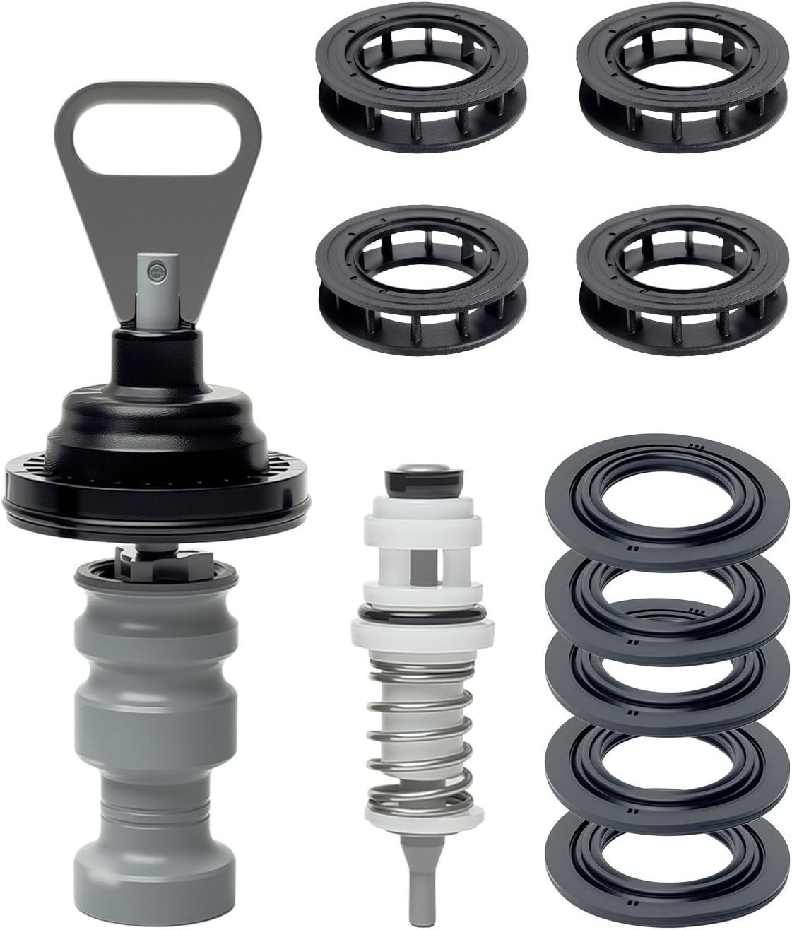 Water Softener Rebuild Kit Replacement Fit for Fleck 5600SXT Digital Softener Valve, Replace...